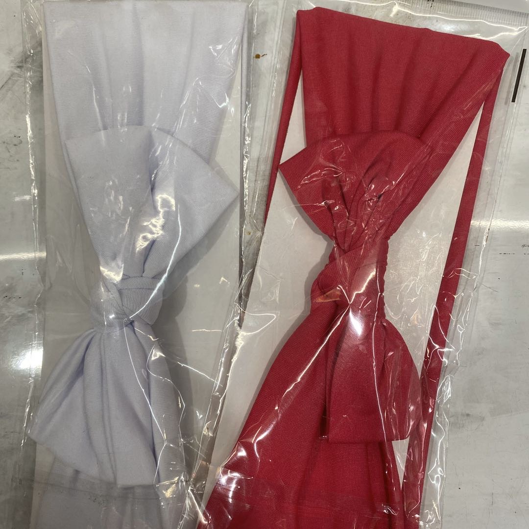 Hot-selling new pure color cloth bowknot lady headband thumbnail