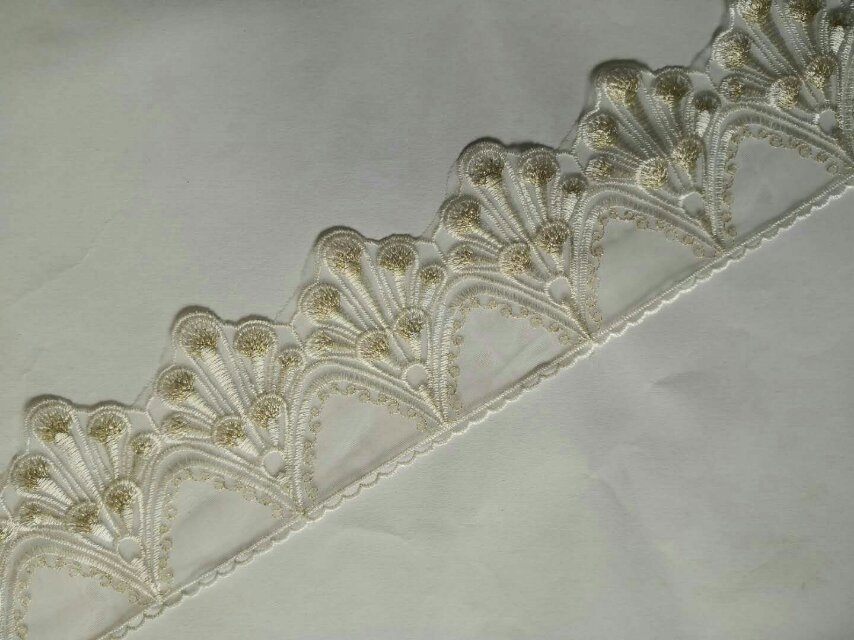 Embroidered lace clothing accessories, nylon lace home accessories, lace style Specification image