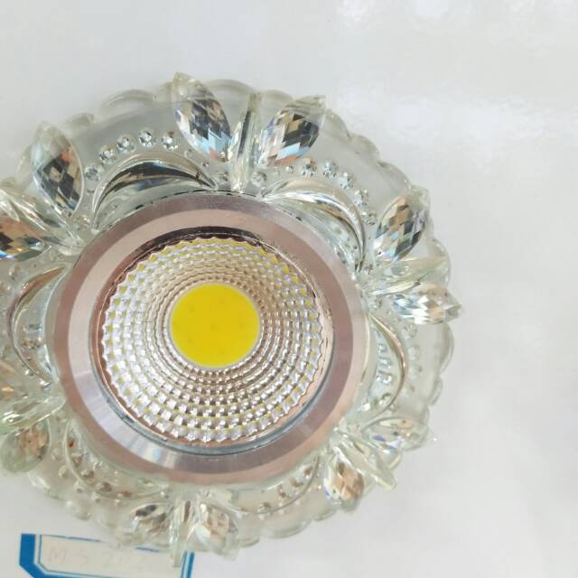 纯色水晶款LED射灯筒灯孔灯嵌入式射灯家用服装店用12瓦