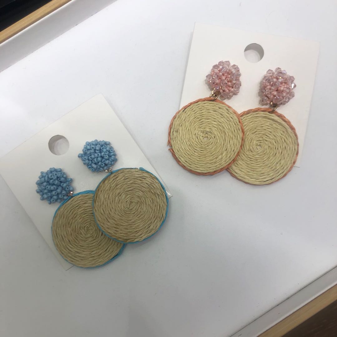 日韩大圆形小清新时尚耳环韩版耳饰气质甜美可爱耳饰饰品