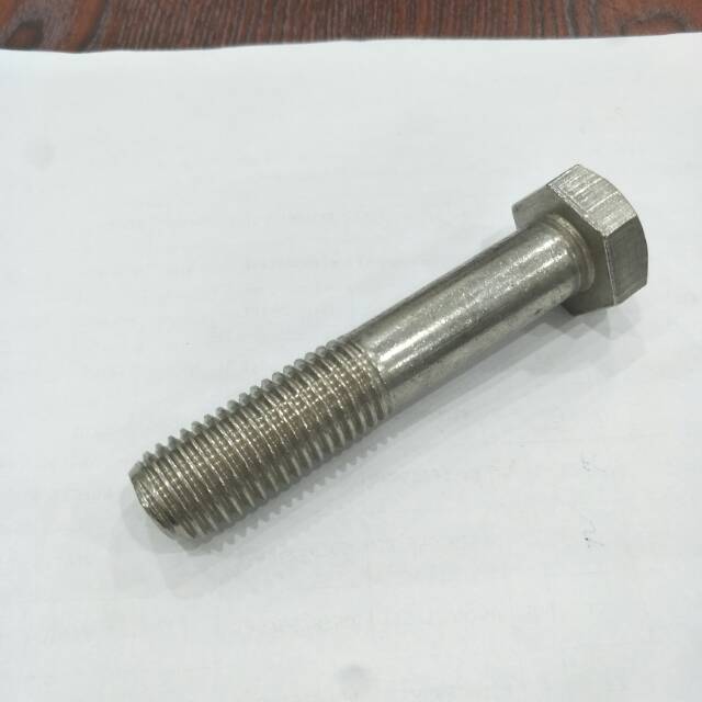 304不锈钢外六角机器螺栓实心常规螺丝产品图