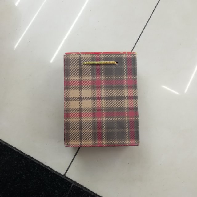 180克牛皮纸格子纹手提袋礼品袋