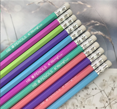 Yaron Culture Student Stationery Office Culture Writing Tool Pencil 12 Cactus Cartoon Card Love Hb Pencil Student Drawing Pen Wholesale Specification drawing
