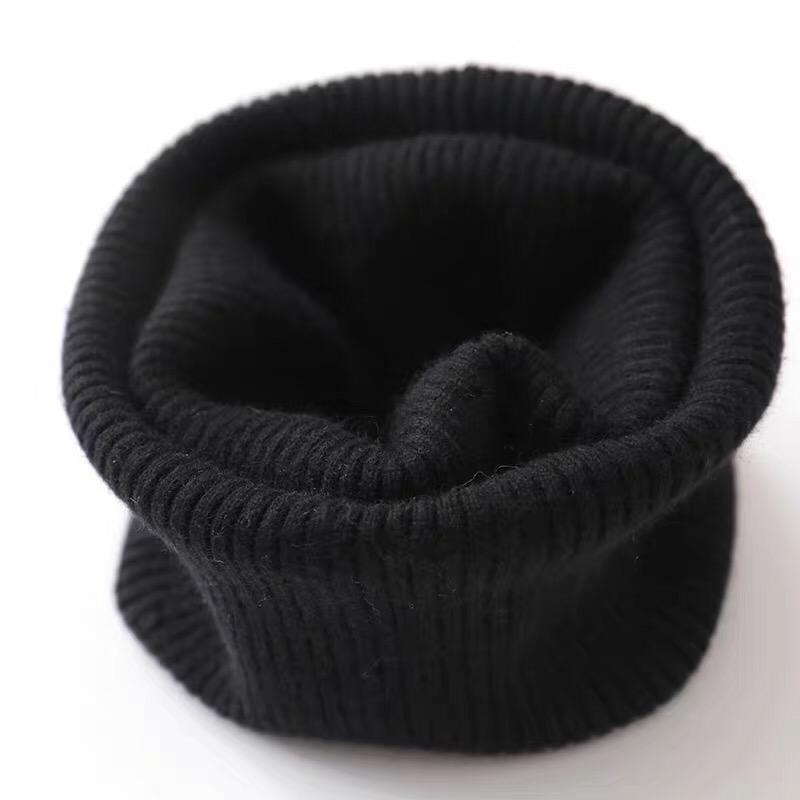 2020新款羊绒围脖男女秋冬保暖薄款护颈椎脖套针织弹力毛线假领子