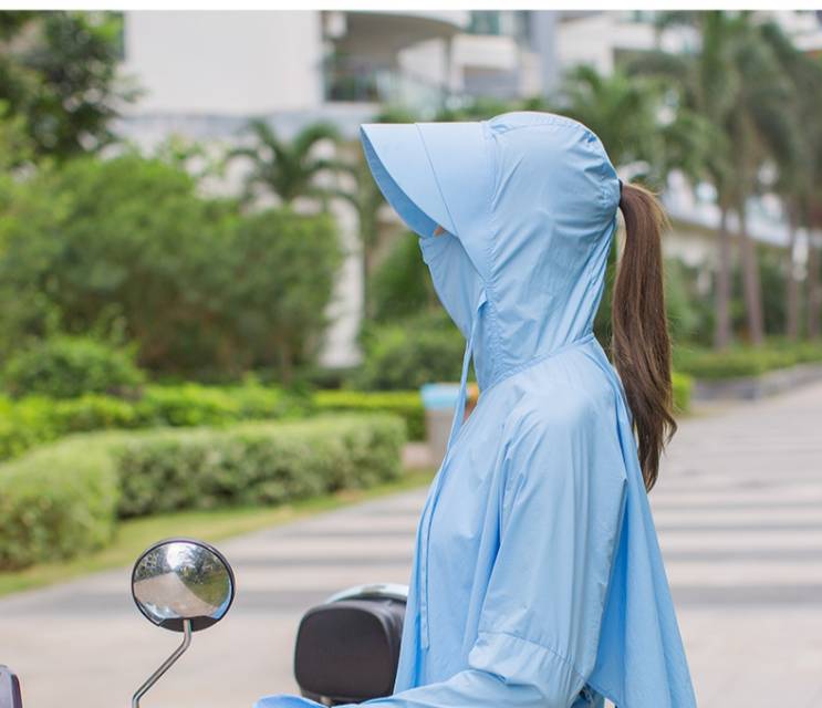 Women's short summer 2020 new Korean-style loose sun-protective clothing, outdoor skin wear, long sleeves Specification image