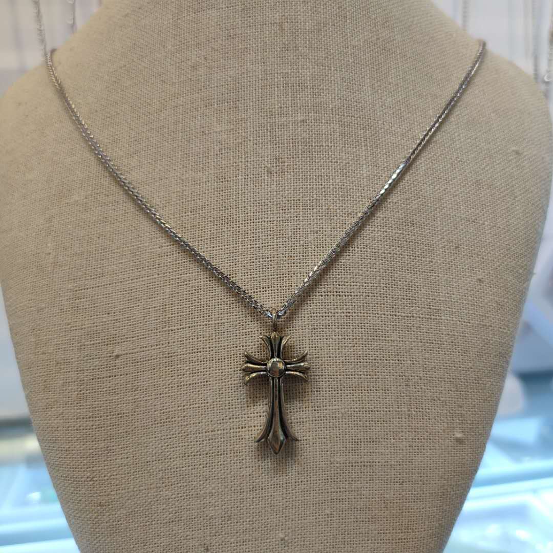A new versatile s925 sterling silver knight style necklace for both men and women, suitable for both Japan and South Korea