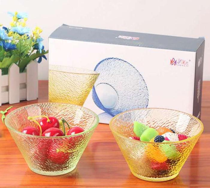 New Glass Bowl Love Print Bowl Love Print Cup Set Salad Bowl Dinner Plate Set details Picture