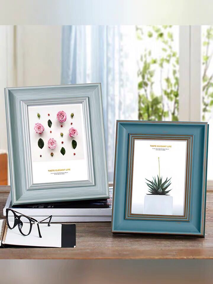 摆台相框北欧式挂墙儿童画框做旧相架照片框细节图