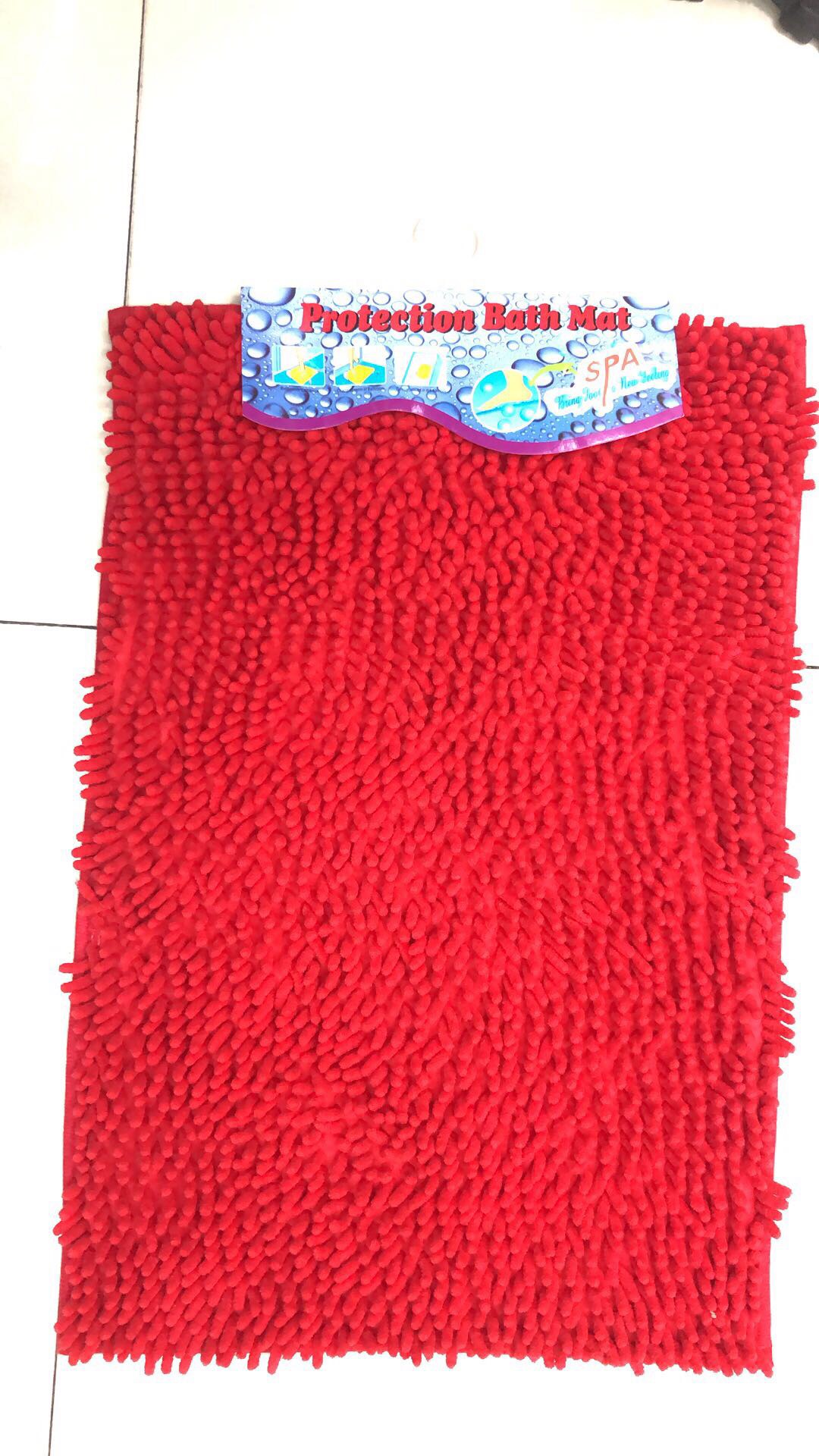 Polyester +Pvc Chenille Absorbent Mat Wear-Resistant Manufacturers Direct Sales