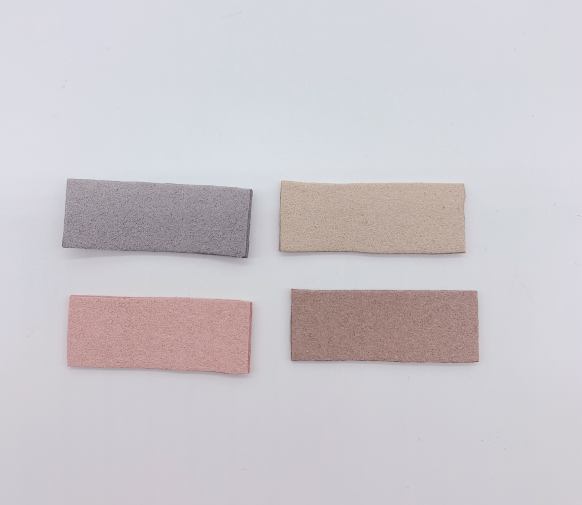 Microfiber Leather Label Trademark Plastic Seal Trademark Collar Label details Picture
