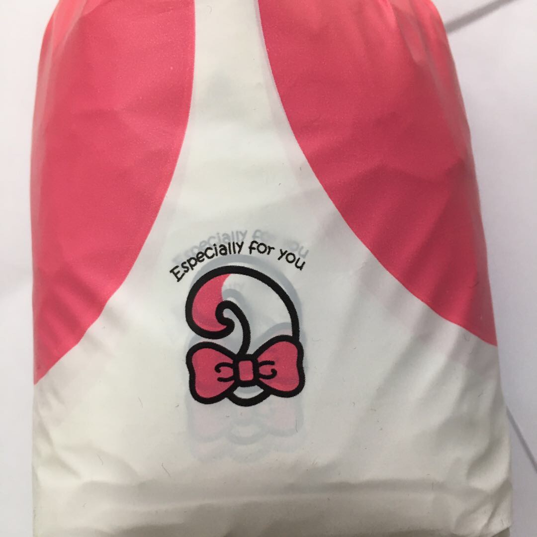 可爱卡通粉红小兔兔环保彩色塑料袋厂家批发细节图