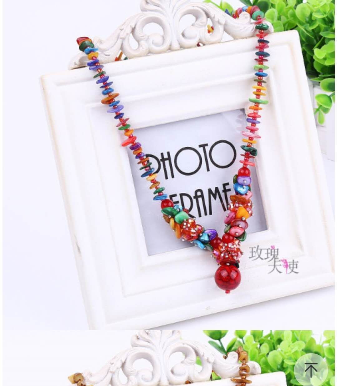 Chinese ethnic style irregular bracelet, artistic and fresh, crystal garnet crushed stone women's jewelry details Picture