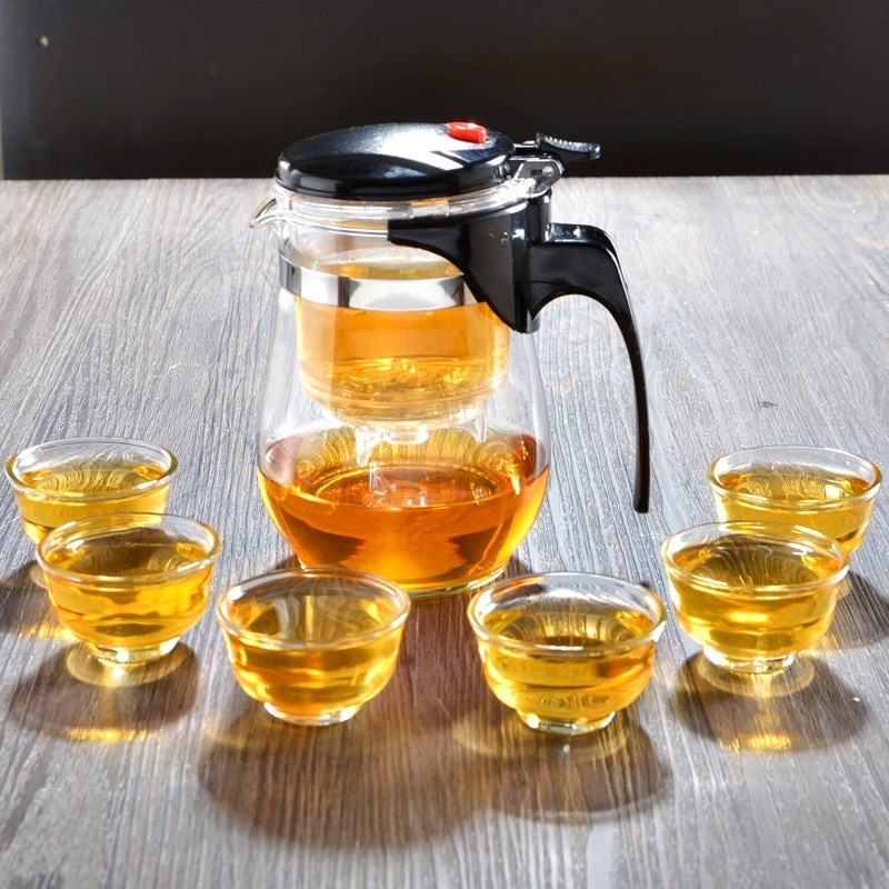 飘逸杯泡茶壶耐热玻璃可拆洗花茶壶茶道玲珑杯冲茶器红茶具过细节图
