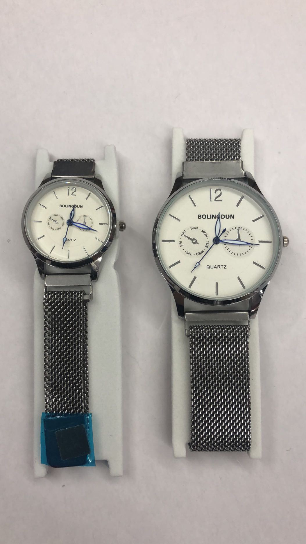 Correa de piedra impermeable simple clásica pareja reloj details Picture