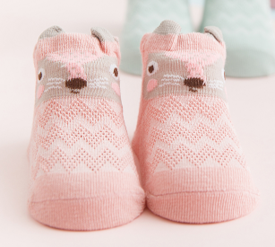 婴儿袜子纯棉卡通春夏季薄款网眼透气宝宝袜图