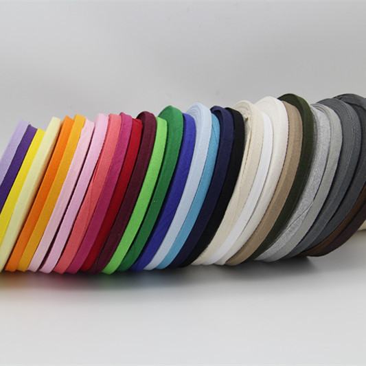 Twill Webbing Cotton Ribbon Pure Cotton Webbing Colored Cotton Ribbon Herringbone Strap Lace Lace