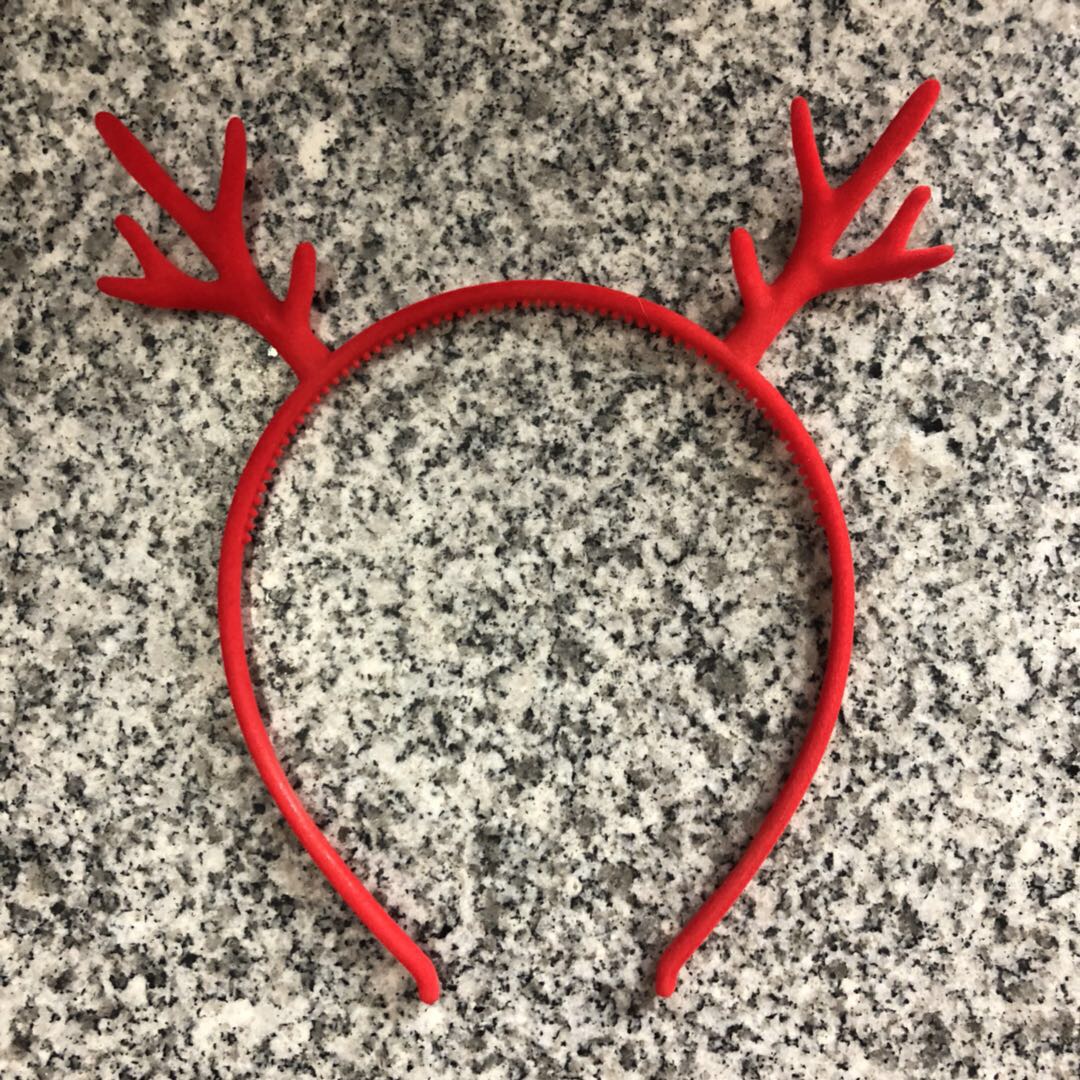 Sweet And Cute Thin Edge Tooth Pressure Hair Sen Tie Antler Headband Cartoon Elk Antler Hair Card Cute Deer Headwear