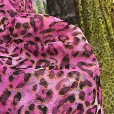 豹纹网纱有垂感高密服装饰品玩具工艺品