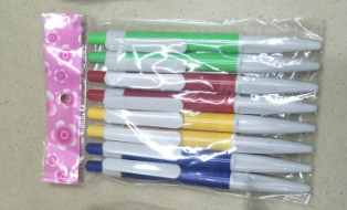 Beauty Pen Industry Office Culture Writing Tools Press Ball-Point Pen Simple Can Replace The Core Black Red Blue Office Stationery Student Learning Exam Supplies details Picture