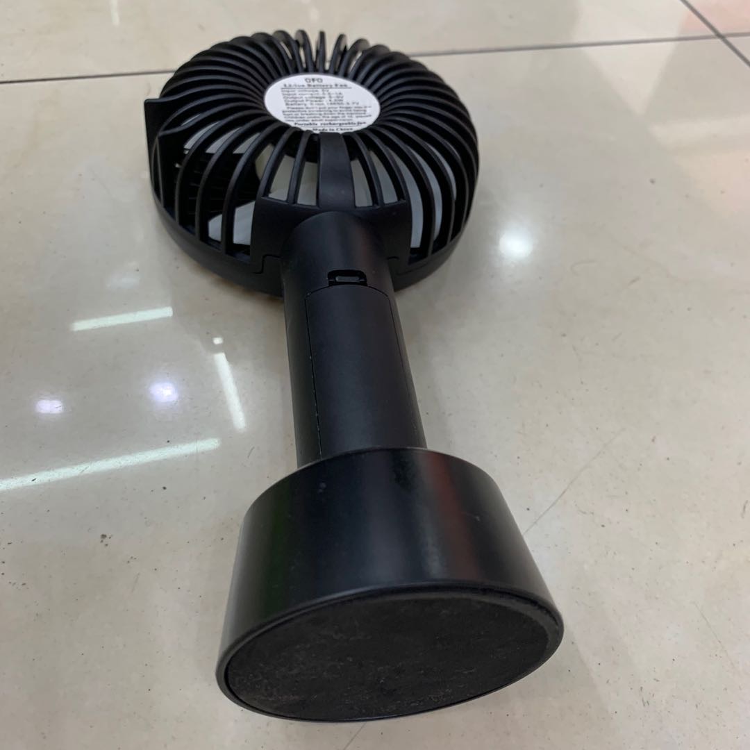 黑色款手持USB可充电迷你风扇超静家用宿舍便携式产品图