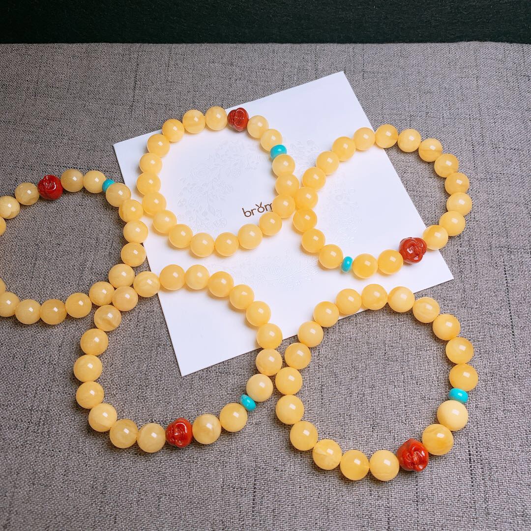 蜜蜡随型手串颗粒饱满蜡质浓郁手链翔宇0002