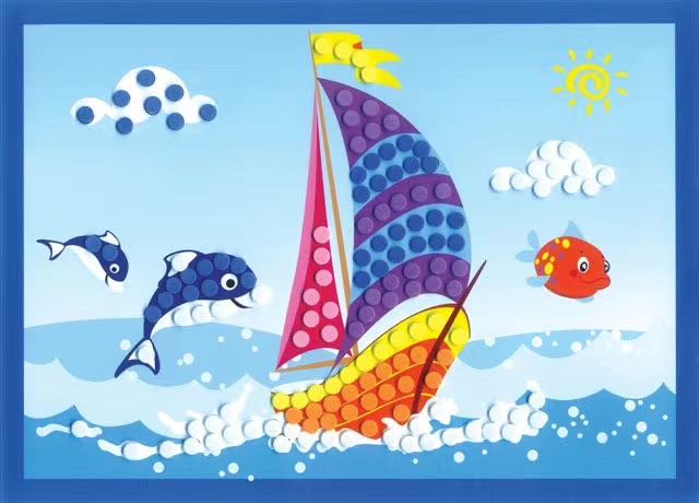 Haiming Toys Educational Toys Educational Toys Handmade Toys Polka Dot Stickers Children 3D Three-Dimensional Stickers Handmade Diy Materials Eva Material A Total Of 16 Options details Picture