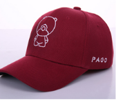 Red Hat Printed Logo Embroidered Baseball Cap Duck Cap Custom Flat Rim Hip Hop Hat