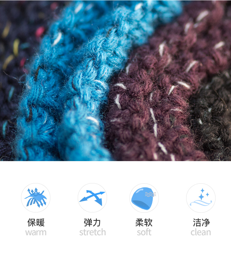 Men's And Women's Fashion Trend Warm Outdoor Knitted Hat details Picture