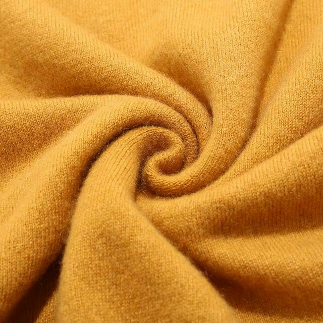 Pure cashmere mid-neck for women details Picture