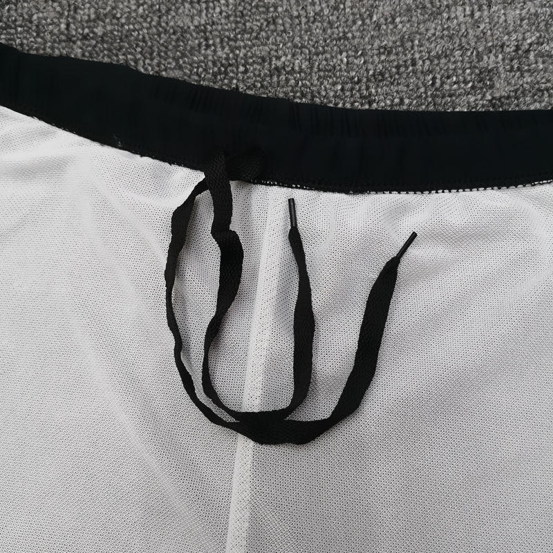 Men's Five-Point Swimming Trunks Casual Competitive Fashion Net Celebrity Swimming Trunks Specification drawing