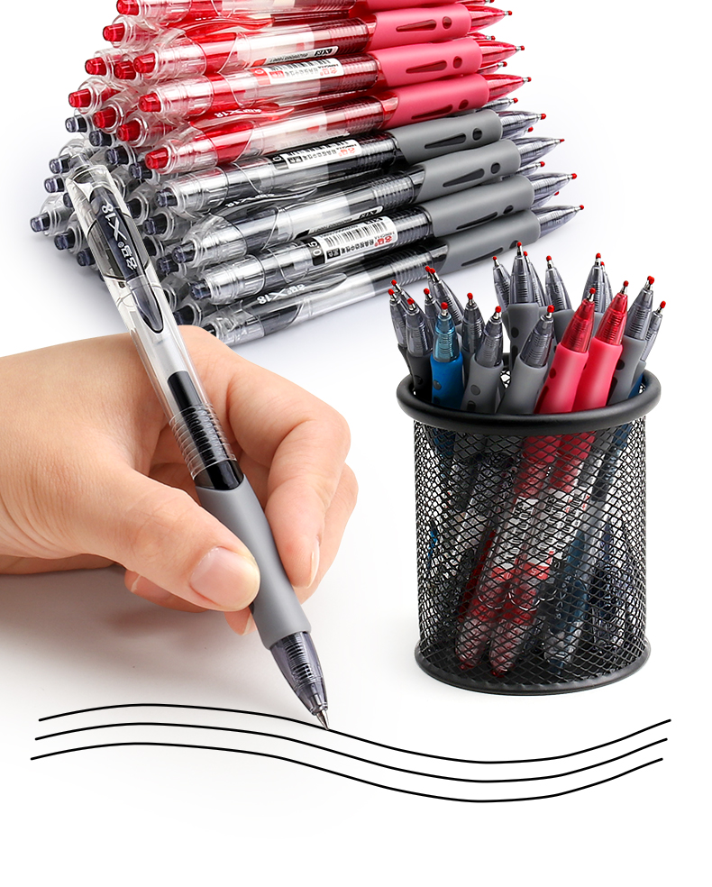 Famous horse stationery press neutral pen test carbon pen students with blue and black ink pen red pen bullet thumbnail