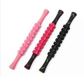 新款 肌肉按摩棒9齿放轮 放松 按摩棒 肌肉棒 滚轮 瑜伽