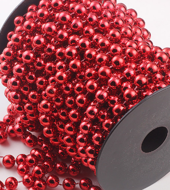 Christmas Plating Fixed Wire Bead Clothing Accessories Cotton Thread Bead Chain Positioning Bead Curtain Bead Custom Code Roll details Picture