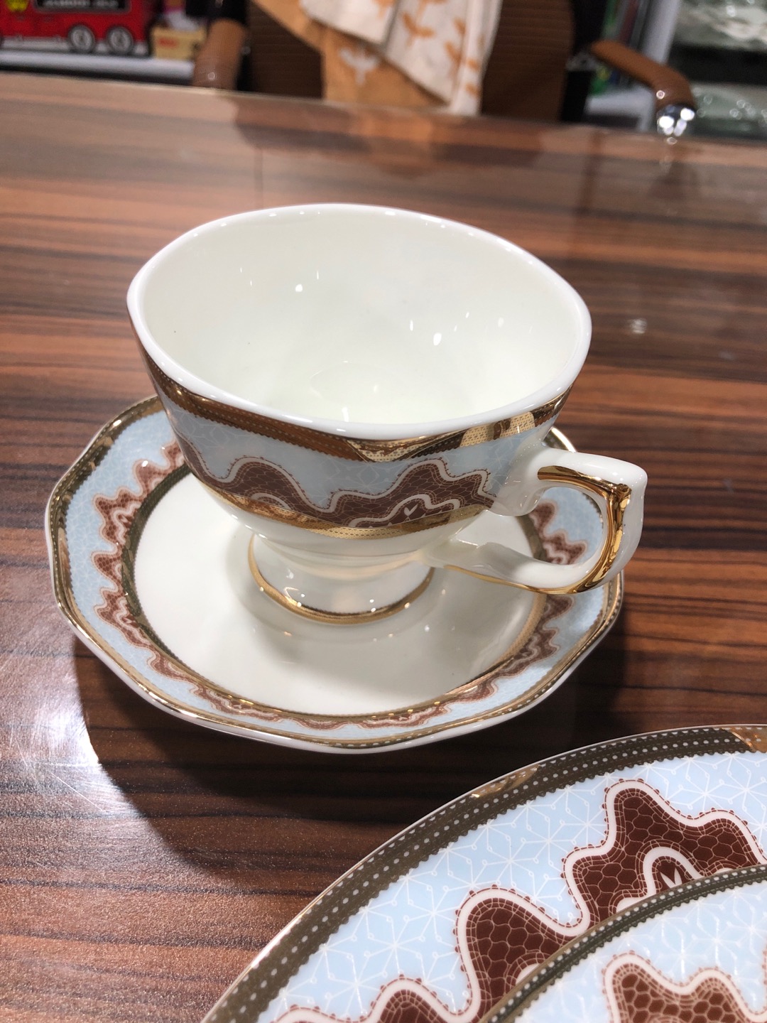 4.5-inch high-footed bowl bone China household rice bowl Gotia Western cuisine set meal Specification image