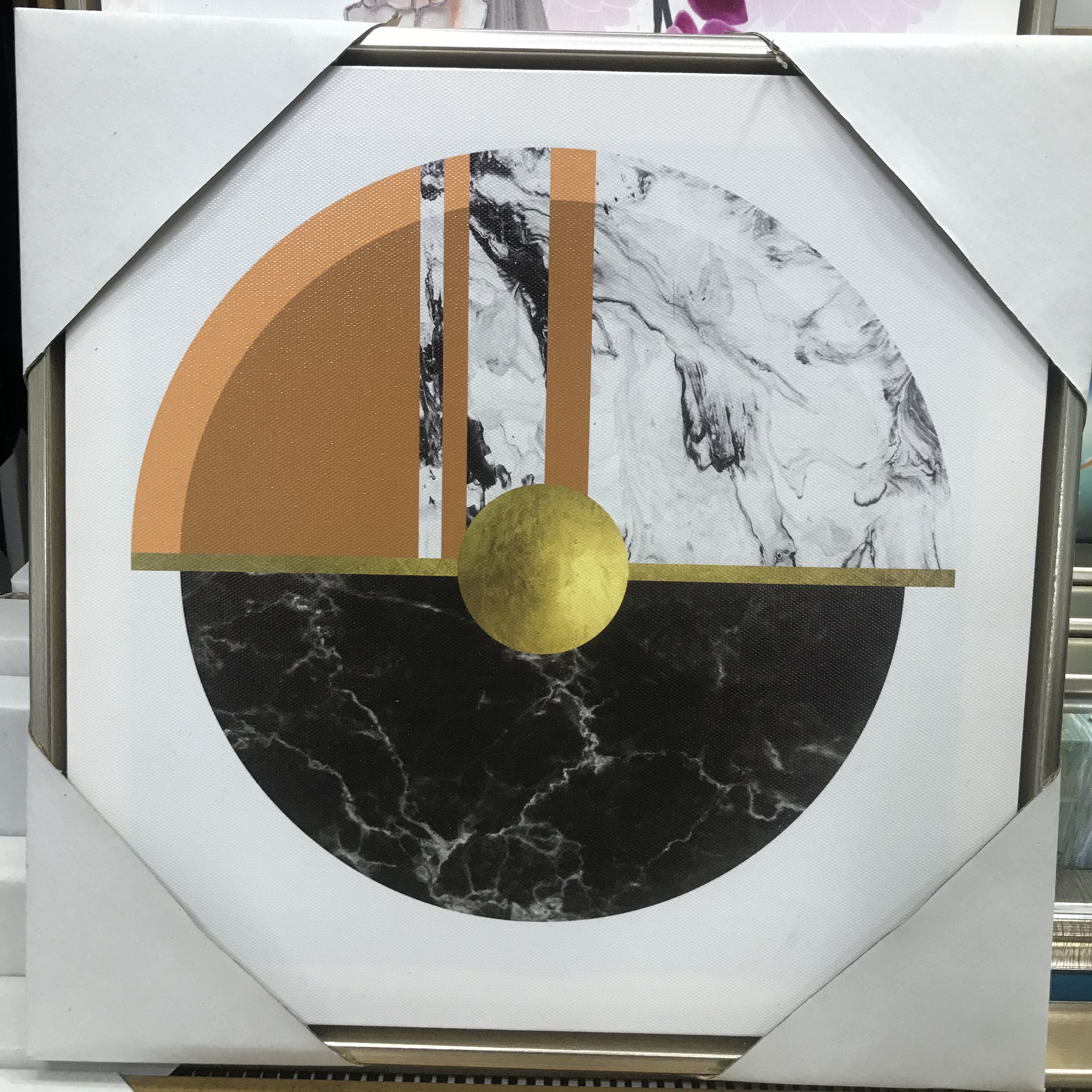 客厅餐厅抽象装饰画北欧金箔轻奢壁画卧室酒店床头挂画样板房墙画图