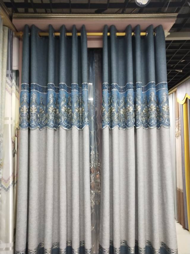 New style factory direct sales available for retail and wholesale. Fashionable curtains for living rooms and bedrooms made of cotton and linen, with embroidery and hollowed-out patterns