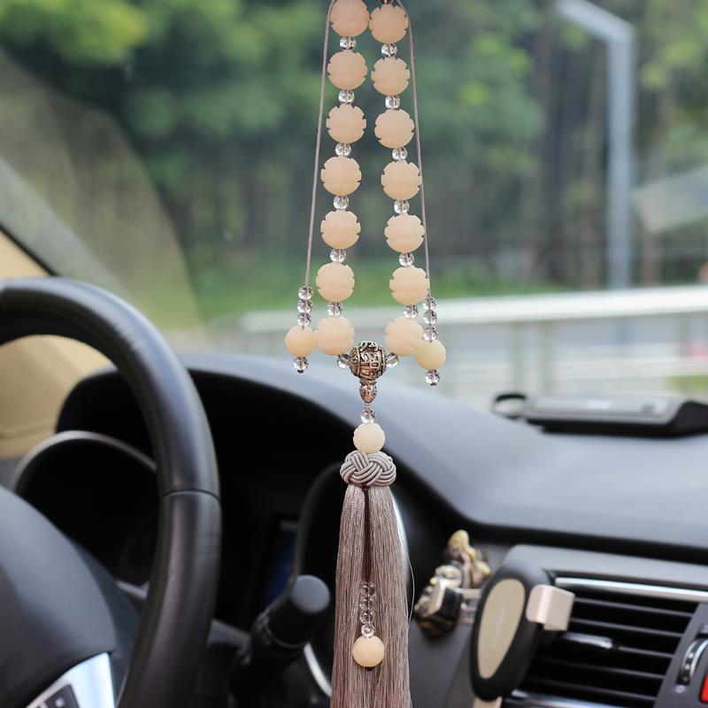 White jade bodhi lotus colgante Specification image