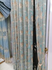 窗帘遮光客厅高档卧室大气激光刺绣欧式窗帘成品双层带纱