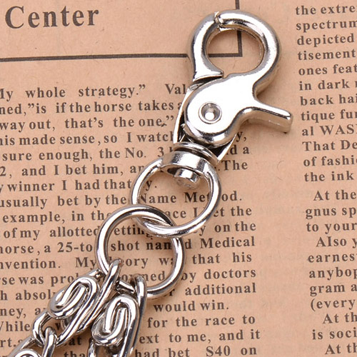 个性朋克金属挂饰时尚腰链男士嘻哈潮流裤子挂链牛仔装饰链条裤链细节图