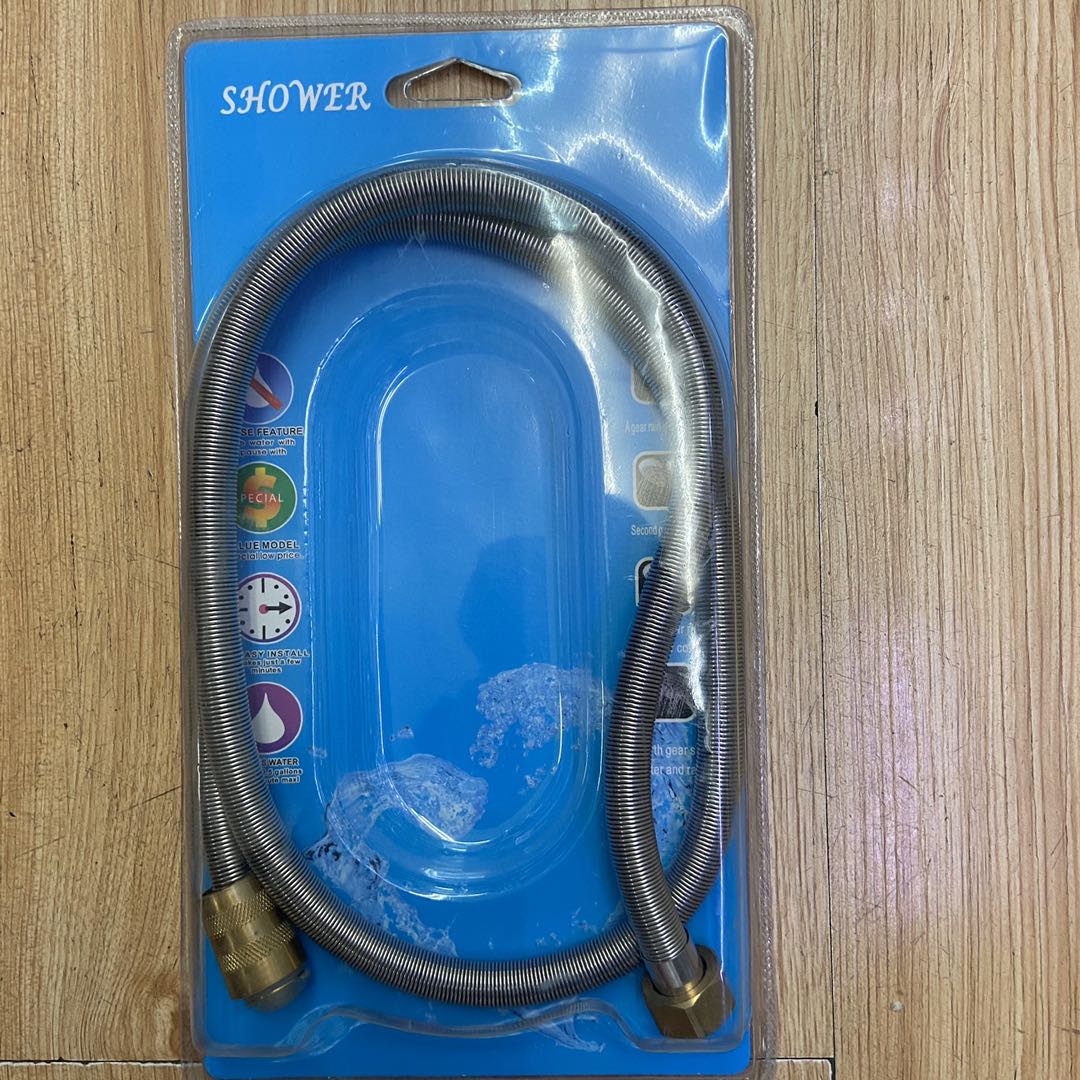 Shower Hose Showerhead Hose 1.5 M Rain Water Heater Stainless Steel Shower Hose Fittings 2 M