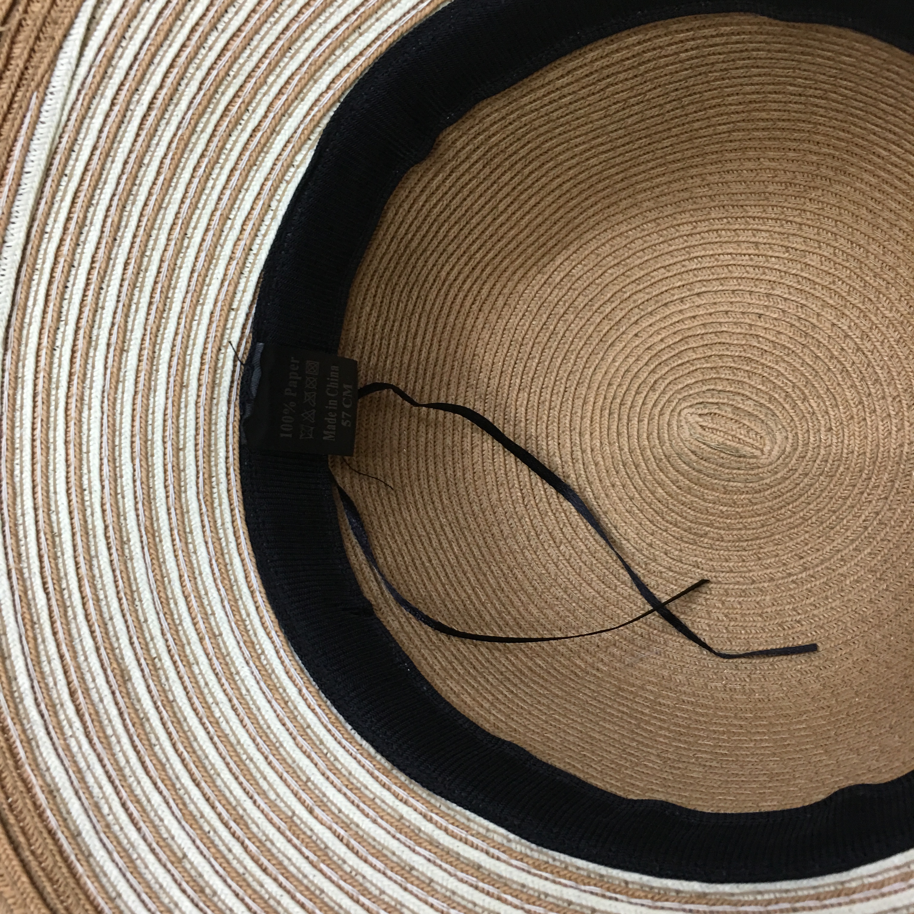 The straw hat girl's summer outing sun hat is sweet and outdoor vacation hat with UV protection Specification image