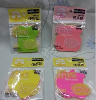 T6002 Sticky Notes, 3X3 fluorescent irregular-shaped sticky notes, N times Specification image
