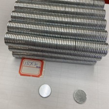 铁圆柱磁铁圆片磁铁15x2mm锌 厂家直销批发出口