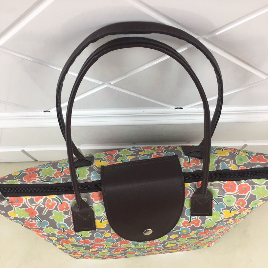 牛津布防水购物袋市袋子买菜袋旅行袋短途行李袋可折叠防水大号。，细节图