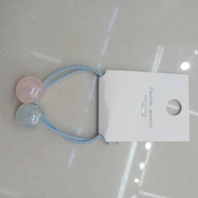 Light blue girl heart girl hair cord thumbnail