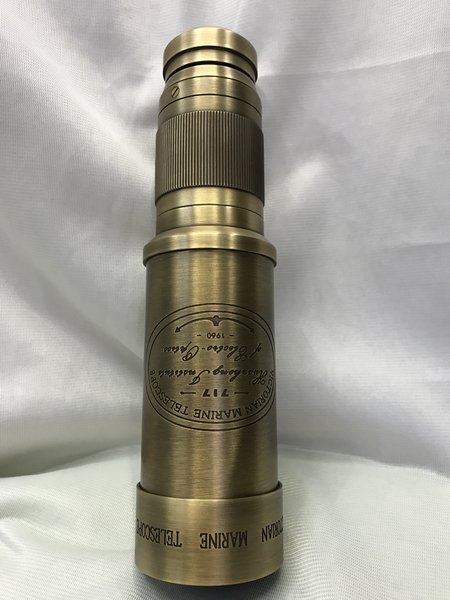10x 50-aperture antique-style monocular telescope