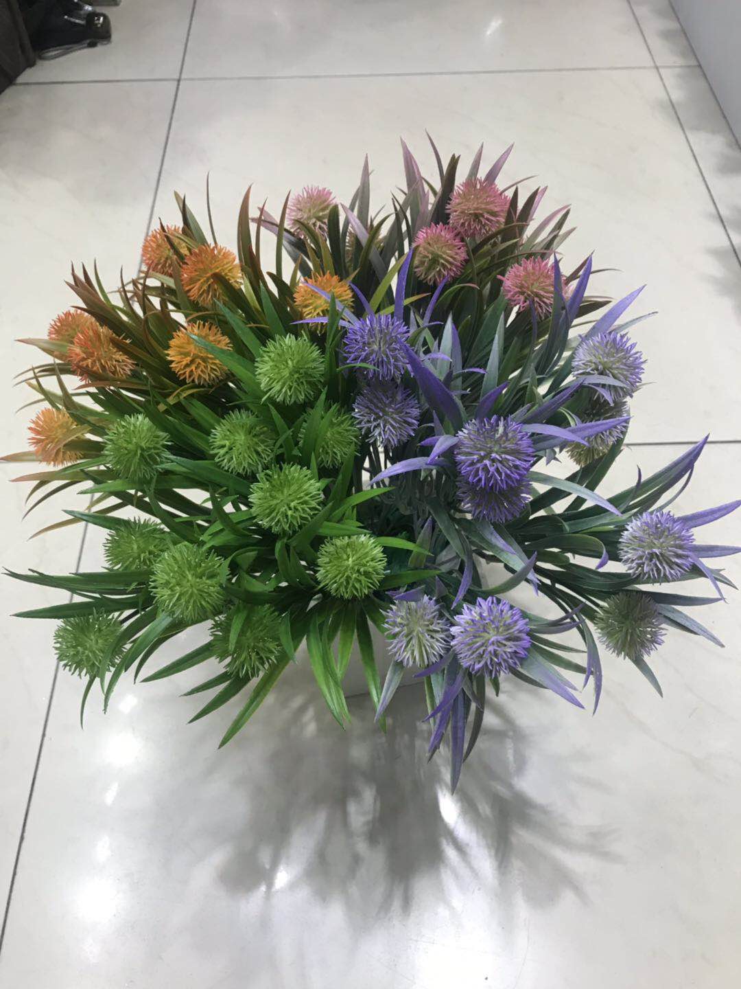 Yiwu Lili flower line simulation plant 5 spray Polish water ball wholesale thumbnail