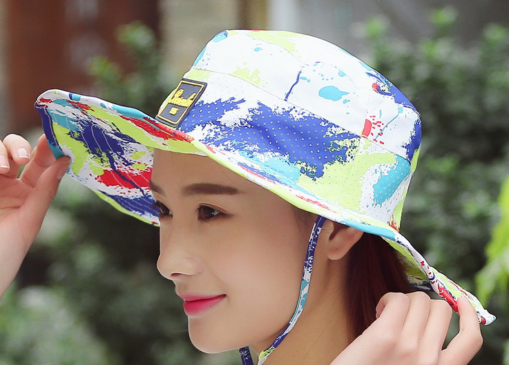 White Summer Sunhat For Men And Women Beach Outing Fisherman Hat With Large Brim Hat Specification drawing