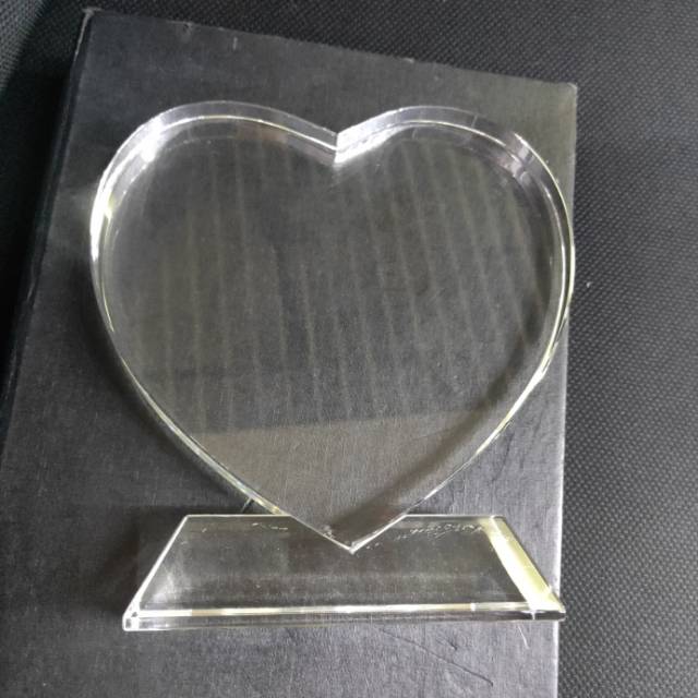 Heart-shaped laser inner engraving white blank factory direct sales Specification image