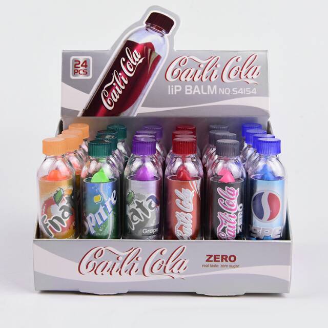 Non-stick cups, realistic cola bottles, color-changing lipstick, color-changing lip balm, lip gloss, long-lasting rosy color